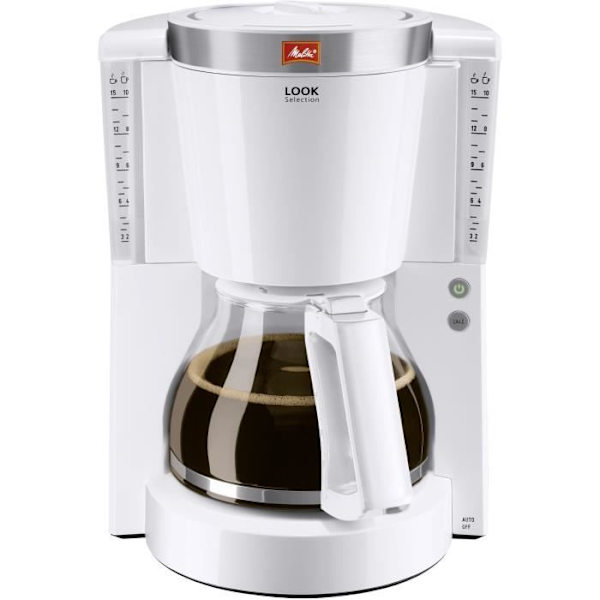 MELITTA Kaffebryggare Look IV Selection 1011-03 Vit/borstad stål