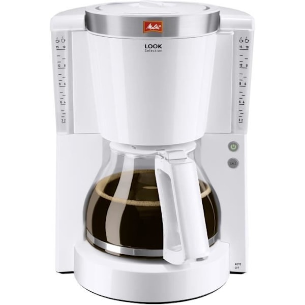 MELITTA Look IV Selection Kaffemaskine 1011-03 Hvid/børstet stål