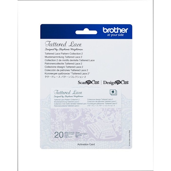 Samling 2 af 20 motiver Scan N Cut pr. kort Tattered Lace