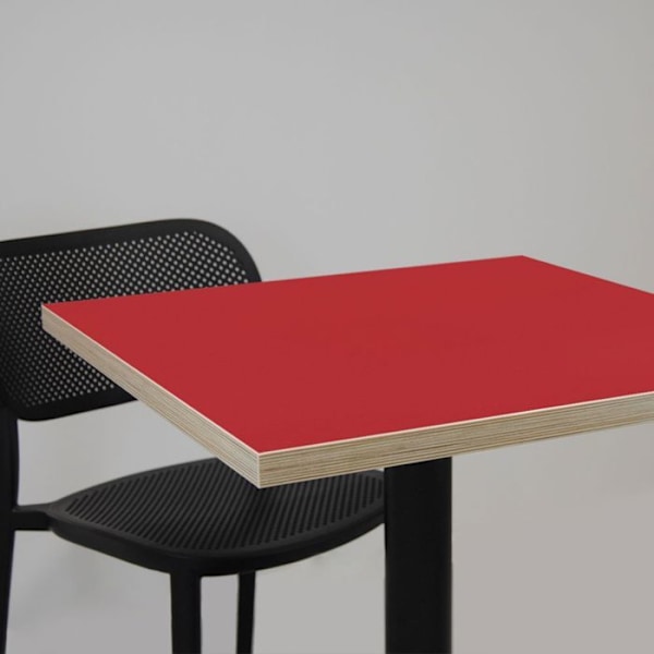 Højt bord 60 x 60 cm - Bazila model røde trækanter Röd