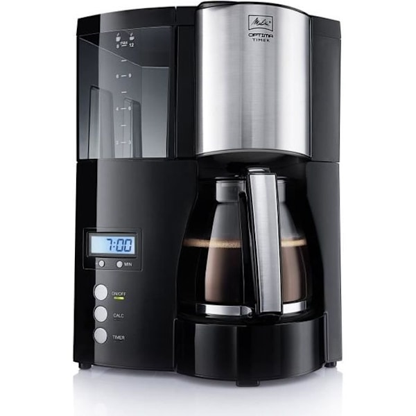 Optima Timer programmerbar filterkaffebryggare - MELITTA - 100801 - 1L - 850W Svart
