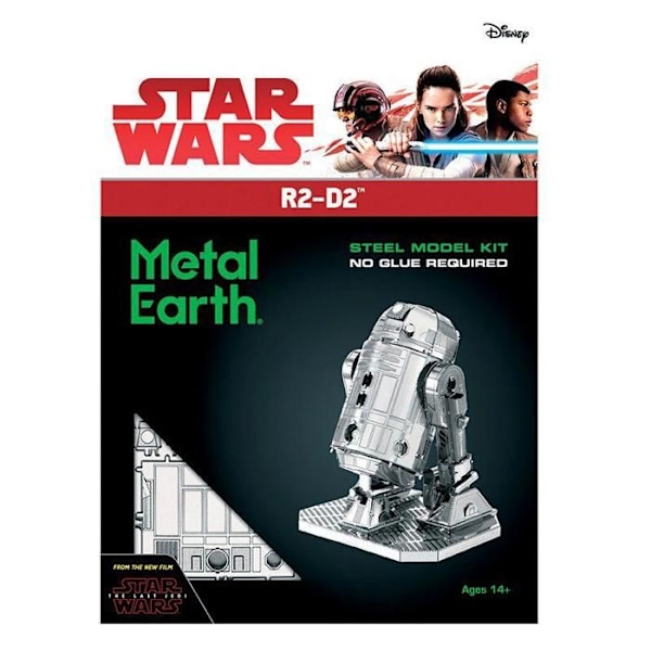 3D metallimalli - Star Wars - R2-D2 - 1 kpl - Alkaen 5 vuotta - Aikuinen Grå