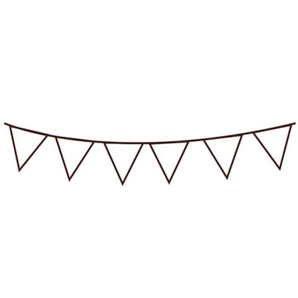 Træstempel - Enkle faner 7,2 x 3,2 cm