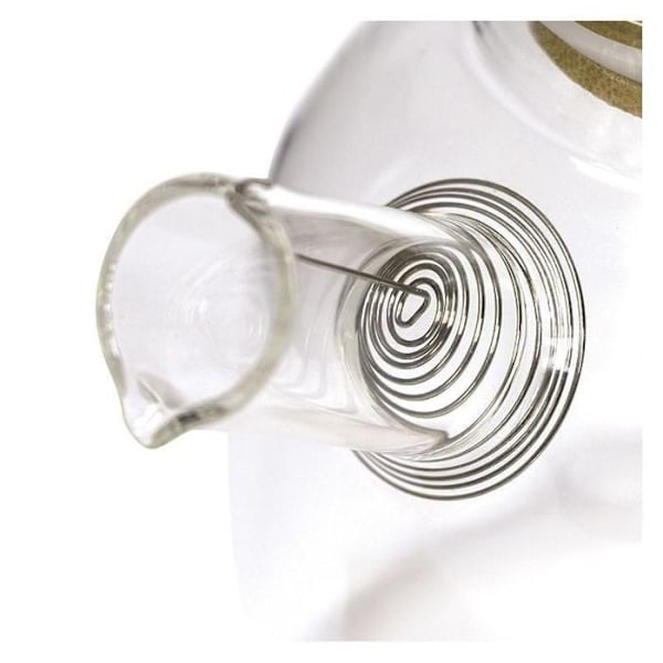 Glas- og bambustea-kande - 1 L Transparent