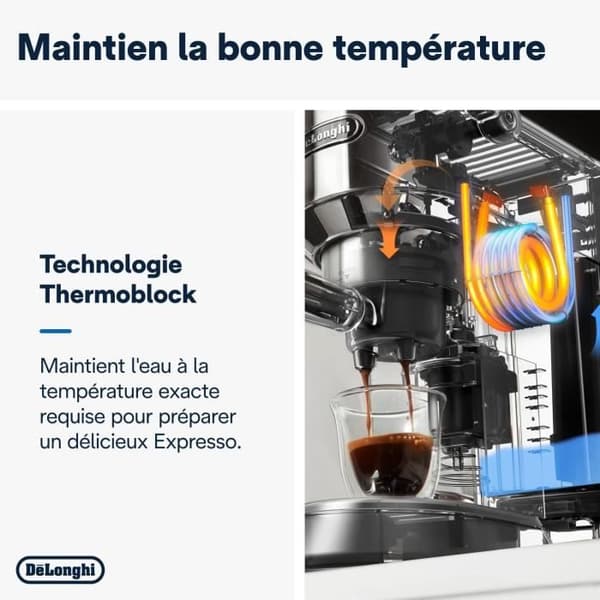 Manuell espressomaskin - De'Longhi - Dedica stil - EC685.W - Vit Vit