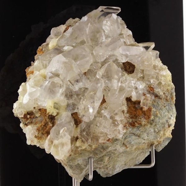 Sten og mineraler. Hyaline kvarts. 1187,00 øre. Freney d'Oisans, Bourg d'Oisans, Frankrig.