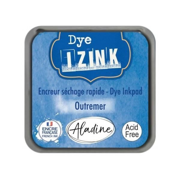 Akvarellbar stämpeldyna - Aladine - Izink Dye - Ultramarinfärgad - Snabbtorkande - Hög kvalitet Ultramarinblå