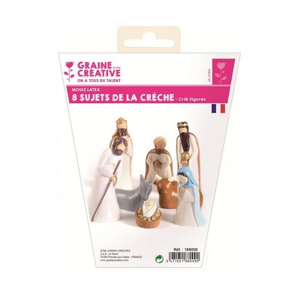 Lateksimuotti valuihin - Seimi - 2,5 - 6,5 cm - 8 kpl - LUOVAT SIEMENET Flerfärgad