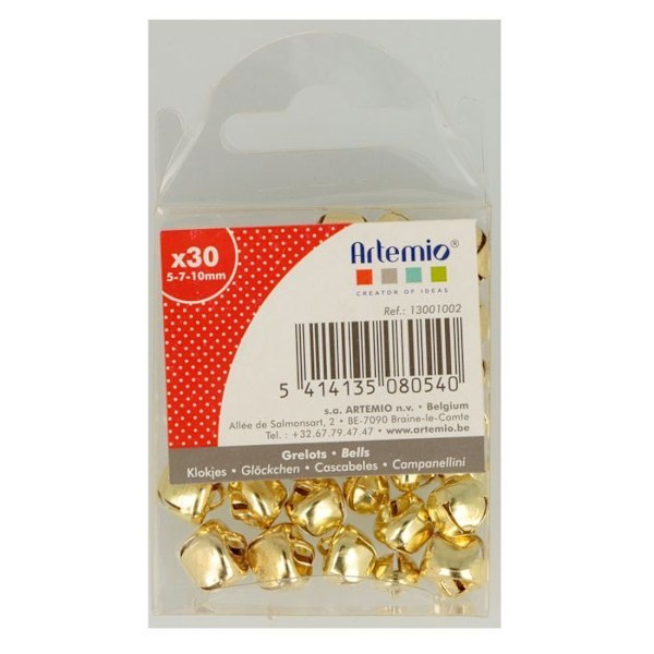 120 gyllene klockor gyllene
