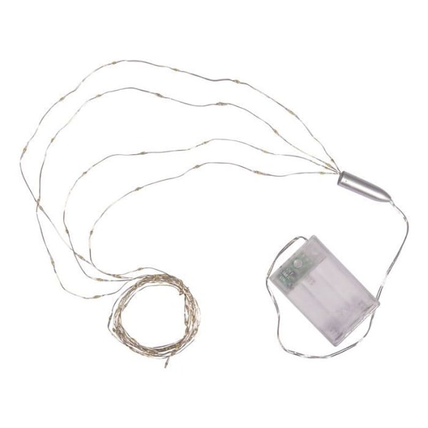 Mikro-LED lys guirlande - RAYHER - 4 tråde - 6/18 timers timer - Varm hvid Vit varm