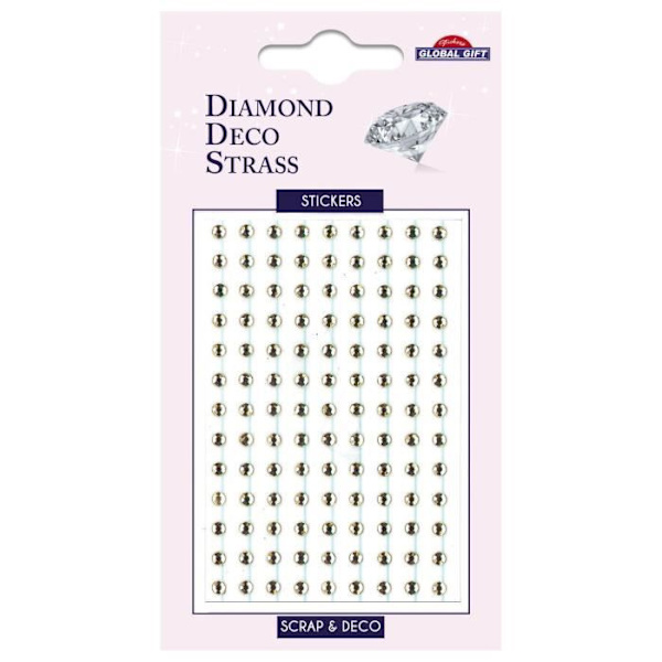 Rhinestone Stickers - Diamant - Guld