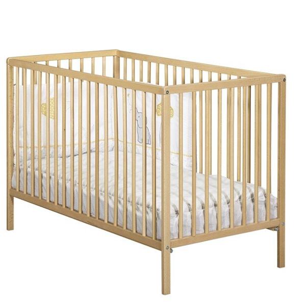 Vauvansänky - 120 x 60 cm - Babyprice First - Kaikki tangot - Luonnonpuuta Beige