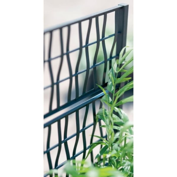 Ethica rektangulær blomsterkasse 80 cm med grafit espalier