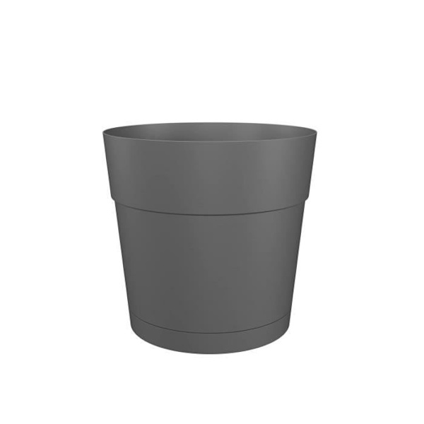 CAPRI LARGE rund blomster- og plantepotte - Plast - Vandbeholder - diameter 50 cm - Hvid - ARTEVASI Vit