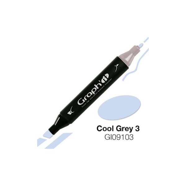 "Graph'it 9103 Cool Grey 3 alkolimarker" Cool Grey 3