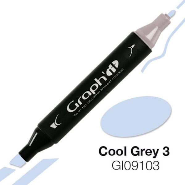 Graph'It - Alkoholmarkör Graph'it 9103 Cool Grey 3 Cool Grey 3