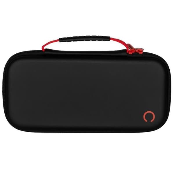 Beskyttelses- og transportpose - KONIX - Nintendo Switch 2 Console - Opbevaringsnet til tilbehør - 8 rum til spil - Sort Svart