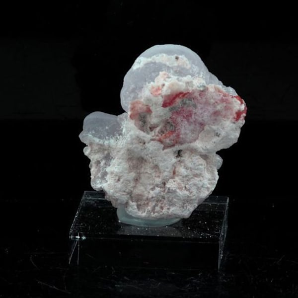 Sten og mineraler. Kalcedon. 35,3 ct. Saddle Mountain, Arizona, USA. Rosa