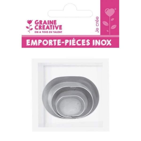 Graine Créative - metallutstickare Oval 3 delar