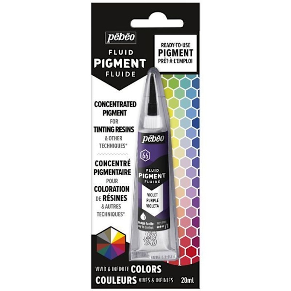 Farve til harpiksen - PEBEO - 20 ml - Violet - Flydende koncentrat - Klar-til-brug Lila