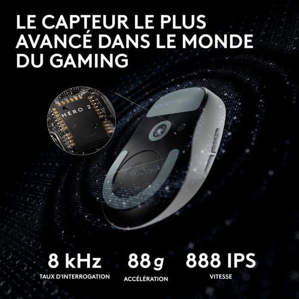 Spilmus - Trådløs - Logitech G - Pro X Superlight 2 Lightspeed - Hvid