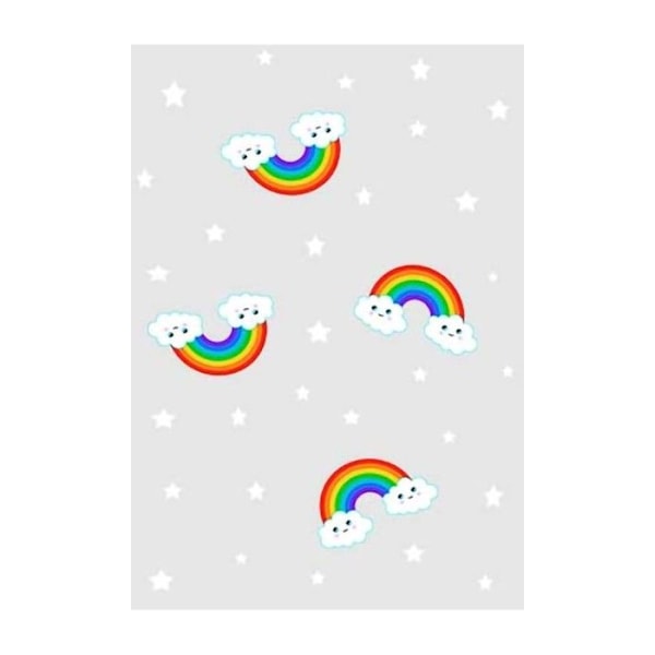 RAINBOW Grå Matta, Storlek: 80x150 Grå