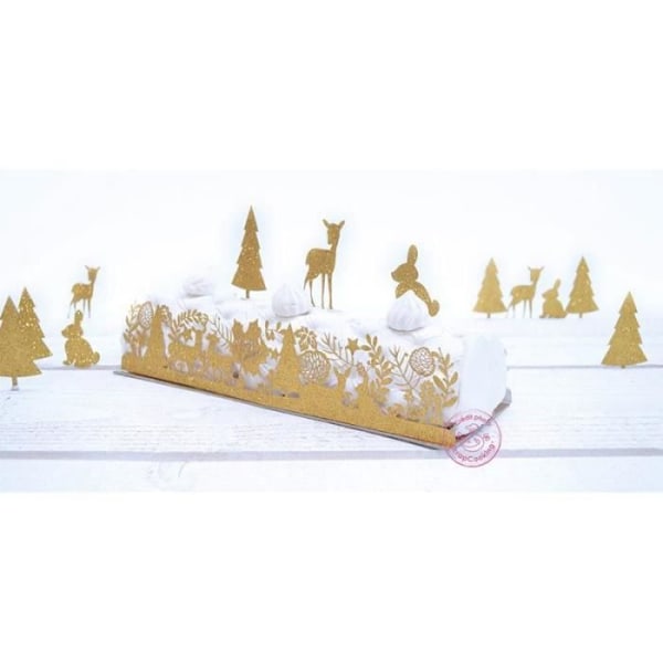 Enchanted Forest Yule Log Dekorationer