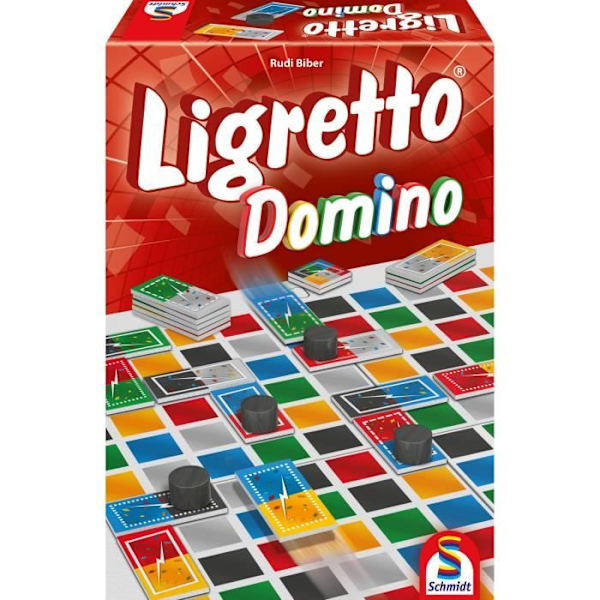 Taktiikkapeli ja perhepeli - Schmidt Spiele - Ligretto Domino - Monivärinen - 2-6 pelaajaa Flerfärgad