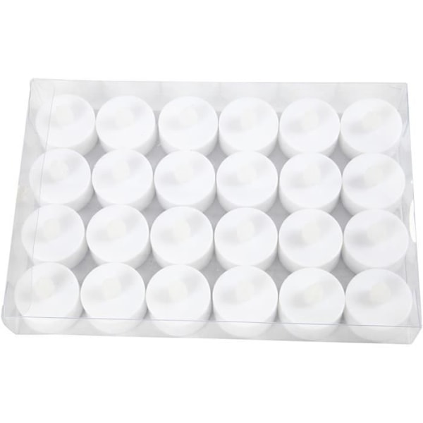 Batteridrivna plastljus i plast med strömbrytare på undersidan. ref 52339