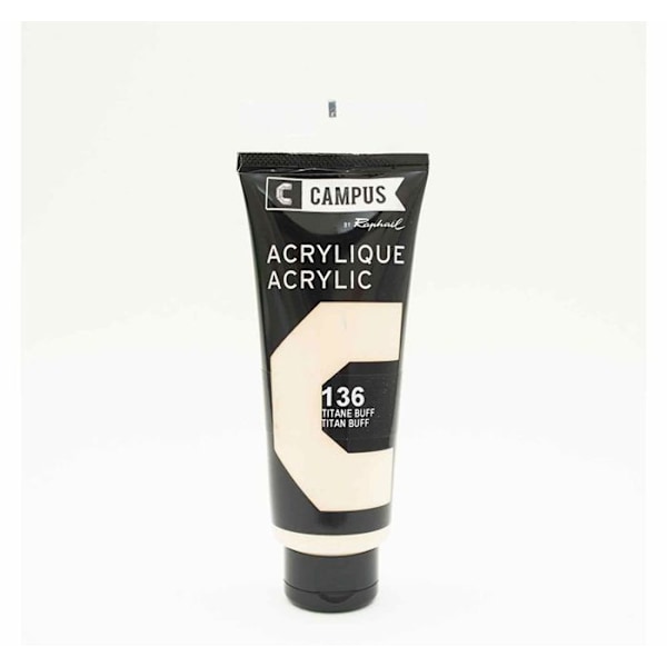 Akrylmaling 100 ml - Buff titanium gul n°136 Grå