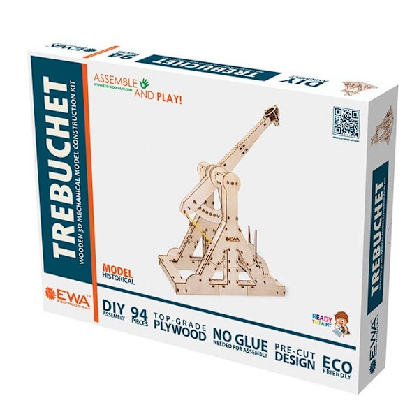 Eco-Wood-Art Mallisarja 94 kpl Wood Trebuchet Beige