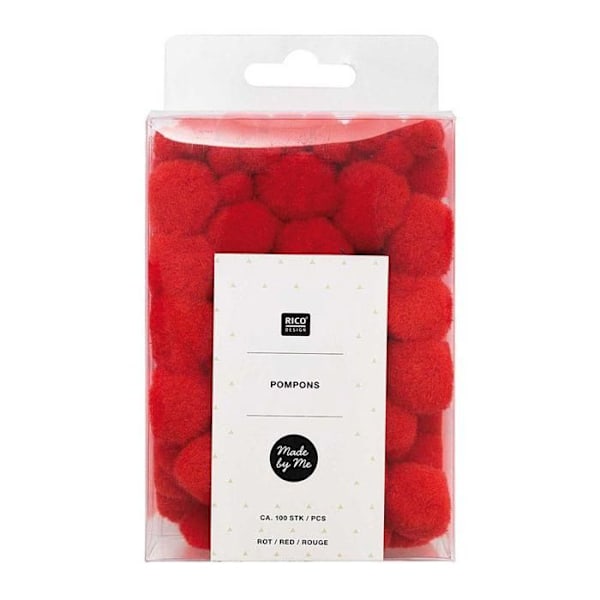100 pomppua - punainen Röd