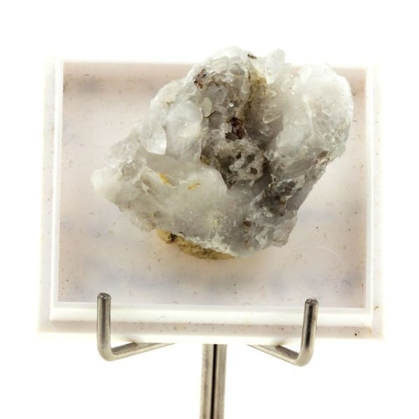Brookite + Gråkvarts 39,43 karat Grå