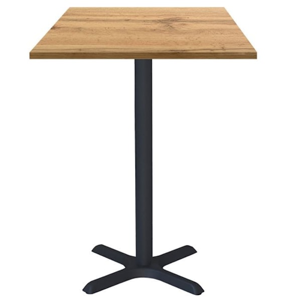 Ståbord 60 x 60 cm - Dina oak d'armor modell kastanj