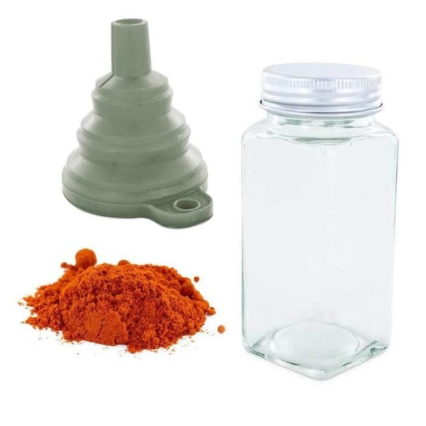 Kryddflaska - AROMANDISE - Mald paprika 40 g - Glasflaska - Silikontratt - Ekologisk