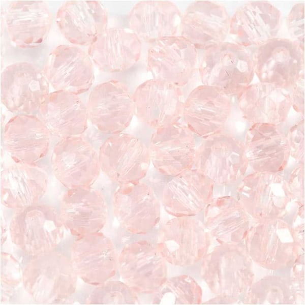Helmet - Kreotilainen - Pyöreä - 4 mm - Vaaleanpunainen - 45 kpl rosa