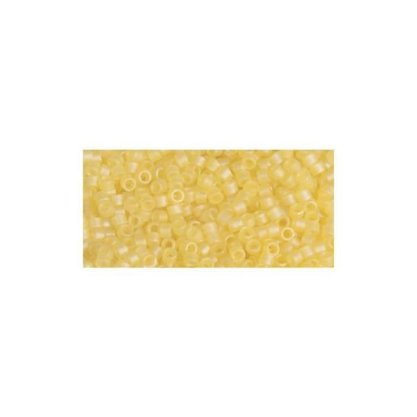 Perle - Miyuki - Delica - 1,6 mm - Citron - Glas - 8g - Transparent - Matt citron-