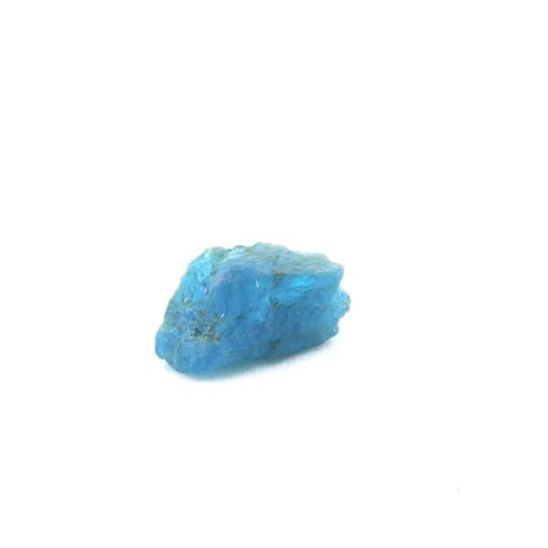 Stenar och mineraler. Neonblå apatit. 3,1 ct. Betroka, Anosy, Madagaskar. Blå