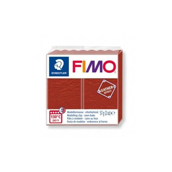 Polymeerisavi - Fimo - Nahkaefekti - Ruosteväri n°749 - 57gr - Aikuisille ja lapsille 8-vuotiaasta alkaen rost nr 749