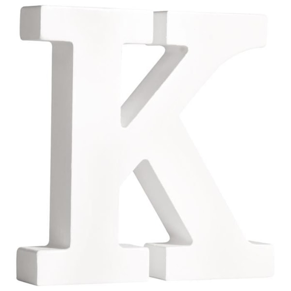 Dekorativt bogstav - Rayher - K - MDF Hvid - 11 cm - Vægsdekoration Vit
