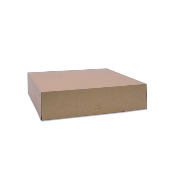 2 kartonger för tårtor 32 x 32 x 8 cm kastanj