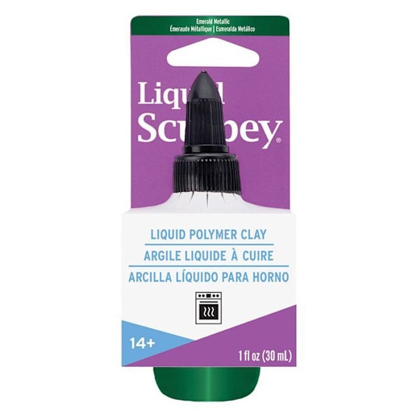 Sculpey Liquid Baking Clay - Metallic Green 30 ml Grön