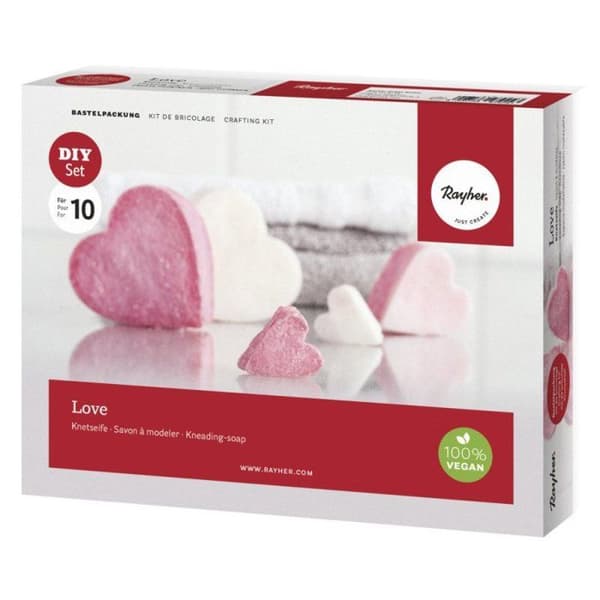Kit: Modellera tvål Love Rött bär