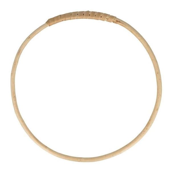 Flettet cirkel 30 cm brun