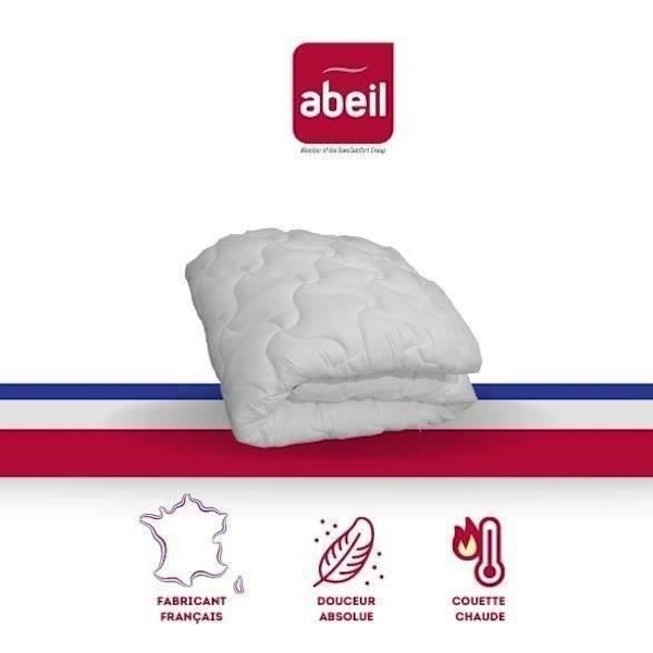 ABEIL Absolute Softness varmt täcke 240x260 cm vit Vit