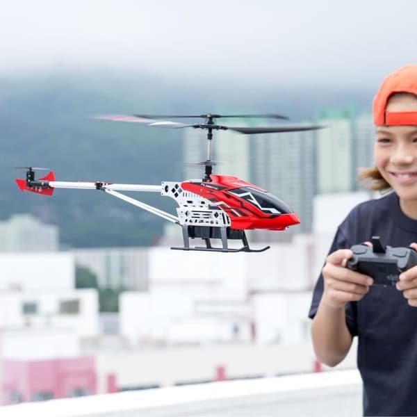 Fjernstyret helikopter SKY KNIGHT - FLYBOTIC Röd