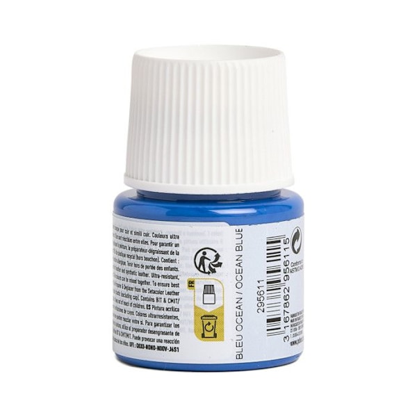 Lædermaling - Setacolor - Flere farver tilgængelige - 45 ml 11 - Ocean Blå Havsblå