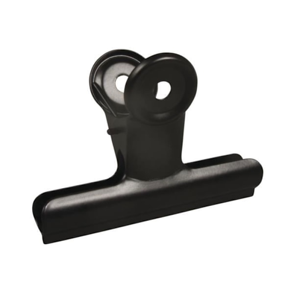 Metalklips - Pin & Peg - Notepuppercase - Ekstra stærk fastgørelse - Sort - 9x7x4cm Svart