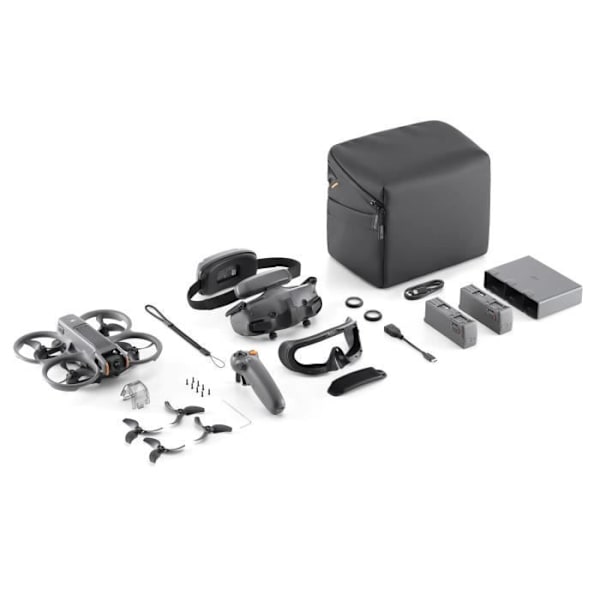 Drone Pack - DJI - Avata 2 + RC Motion 3 Stabilizer + Googles 3 headset + 3 batterier Grå