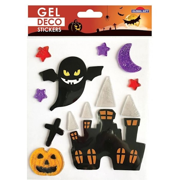Klistre mærker Halloween - Spøgelseshus Flerfärgad